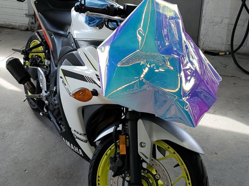 white motorcycle